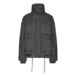 Naia Quilted Short Jacket in Black