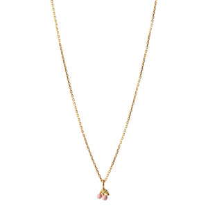 Cherry Necklace in Light Pink