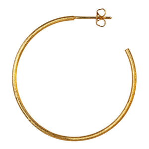 Large Non Hoop Earrings in Gold