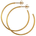 Large Non Hoop Earrings in Gold