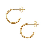 Small Non Hoop Earrings in Gold