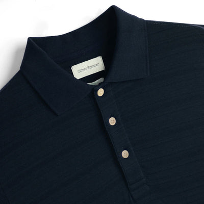 OLIVER SPENCER Glendale Polo Shirt Dorine in Navy