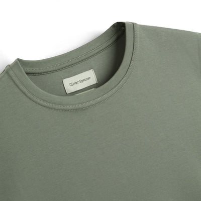 OLIVER SPENCER Heavy T-Shirt Tavistock in Sage Green