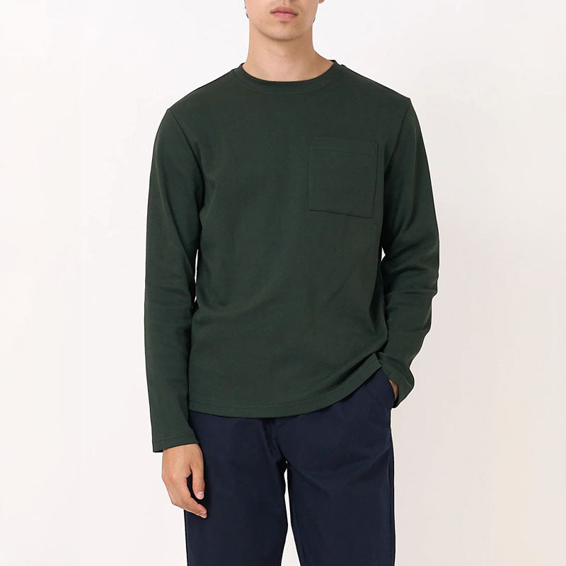 Heavy L/S T Shirt in Tavistock Dark Green