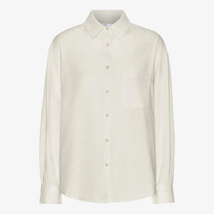 Organic Oversized Shirt in Ivory White
