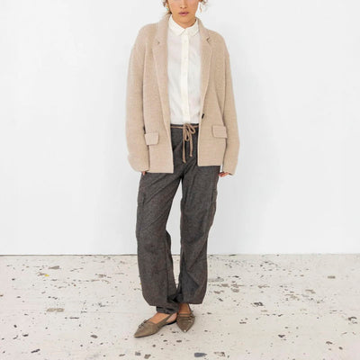 Blade Tweed Cargo Trousers in Soil