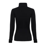 IRIS & WOOL Wool Roll Neck in Black