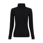 IRIS & WOOL Wool Roll Neck in Black