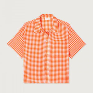 Pykoboo Gingham Shirt in Vichy Orange Fluo