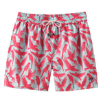 Parrot Swim Shorts in Coral/Turquoise