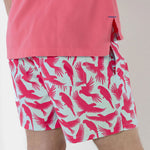 Parrot Swim Shorts in Coral/Turquoise