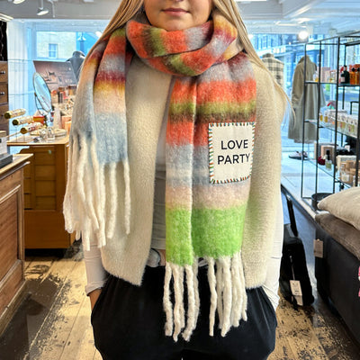 Love Party Resort Scarf in Sky/Lime/Multi