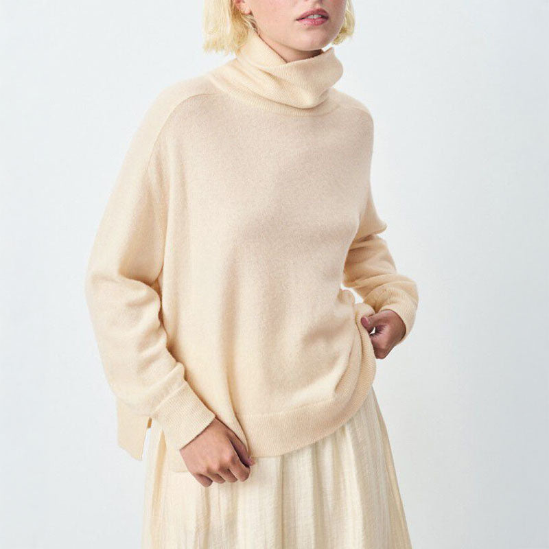 Raxow Roll Neck Jumper in Natural