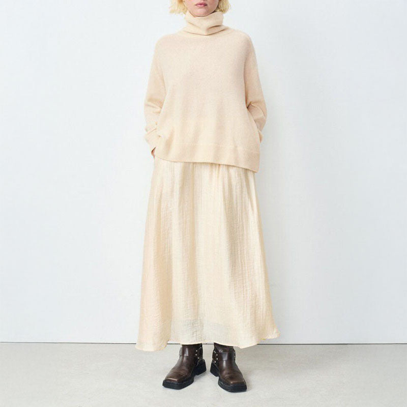 Raxow Roll Neck Jumper in Natural