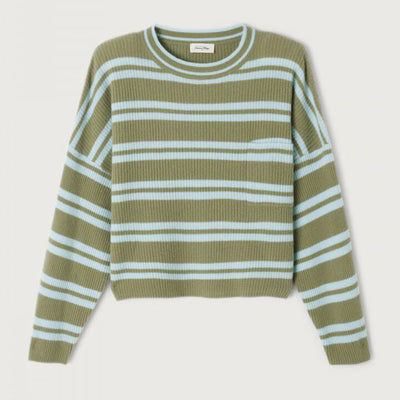 AMERICAN VINTAGE Raxow Jumper in Crystal Stripes Rim