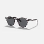 RAY-BAN RB2180 Sunglasses in Striped Grey Havana/Dark Grey