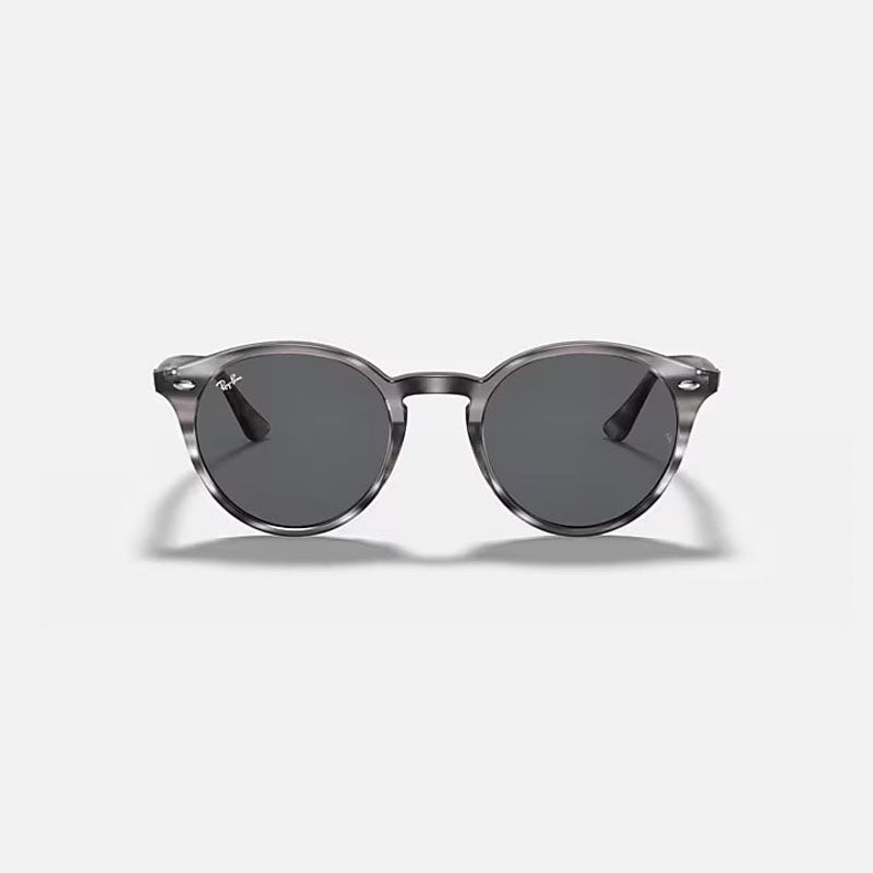 RAY-BAN RB2180 Sunglasses in Striped Grey Havana/Dark Grey