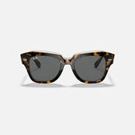 RAY-BAN State Street RB2186 Sunglasses in Polished Havana/Dark Grey