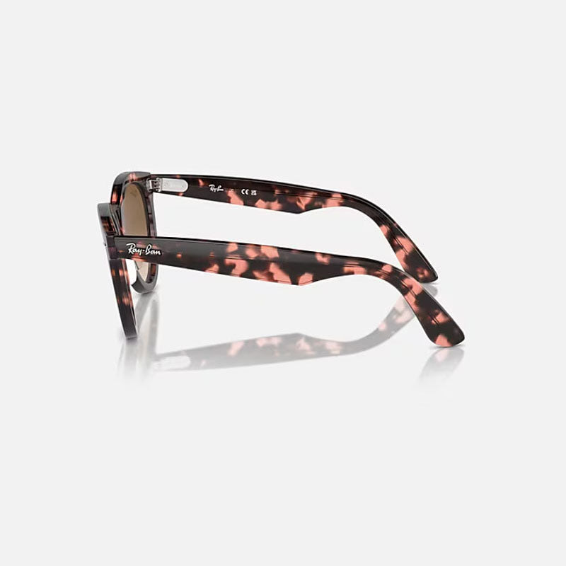 RAY-BAN Wayfarer Way 133451 Sunglasses in Polished Pink Havana/Clear/Brown