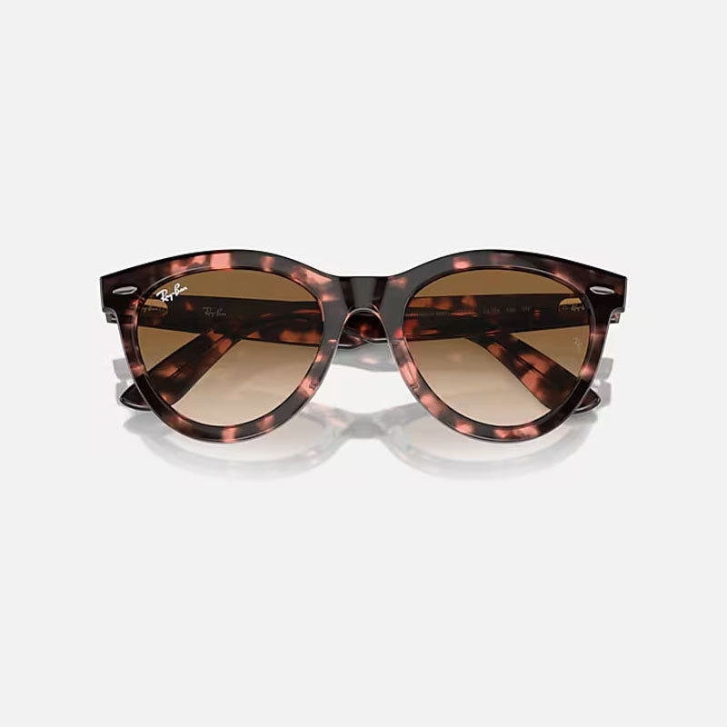 RAY-BAN Wayfarer Way 133451 Sunglasses in Polished Pink Havana/Clear/Brown