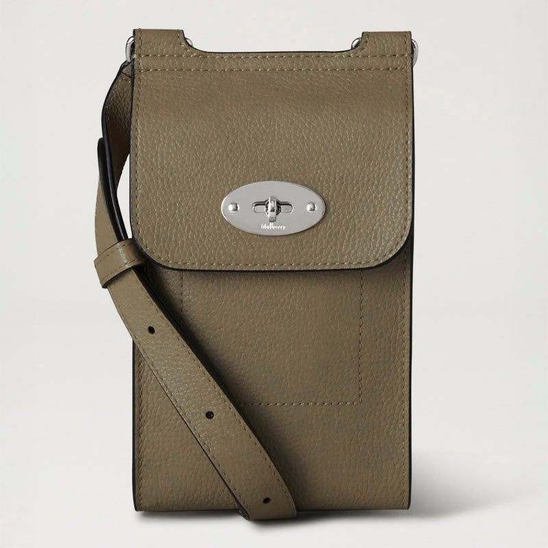 MULBERRY Mini Antony Pouch SCG in Linen Green