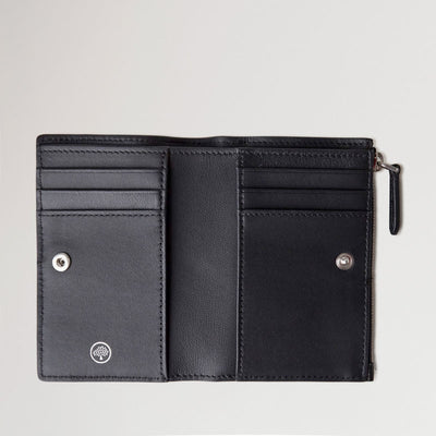 Continental Bifold Zipped Wallet SCG in Black