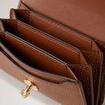 Darley Concertina Wallet Two Tone Leather in Oak