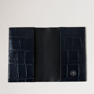 Camberwell Bifold Wallet Matte Small Croc in Night Sky