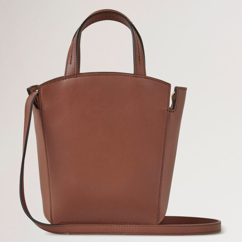 Mini Clovelly Tote Micro Classic Grain in Bright Oak