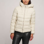 Reni Wool Coat with Removable Down Jacket in Birch