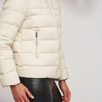 Reni Wool Coat with Removable Down Jacket in Birch