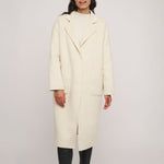 Reni Wool Coat with Removable Down Jacket in Birch