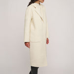 Reni Wool Coat with Removable Down Jacket in Birch