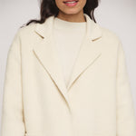 Reni Wool Coat with Removable Down Jacket in Birch