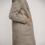 Reni Wool Coat with Removable Down Jacket in Dark Artichoke