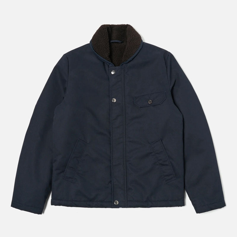 Reversible N1 Sherpa Jacket in Navy/Brown