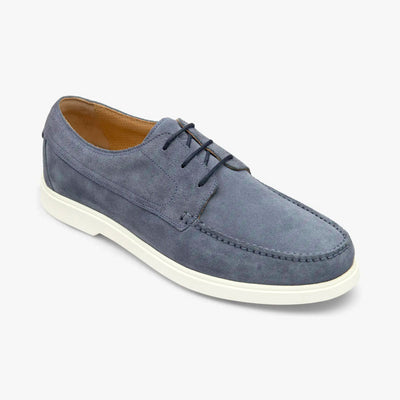 LOAKE Sardinia Shoe in Light Blue Suede