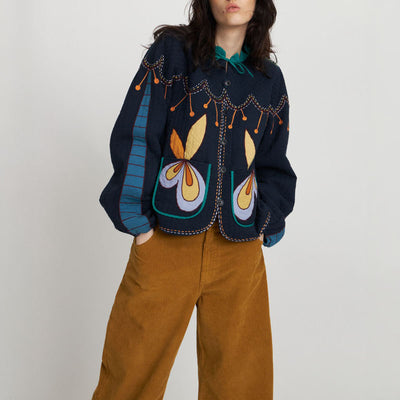 Little Embroidered Jacket in Multicolour