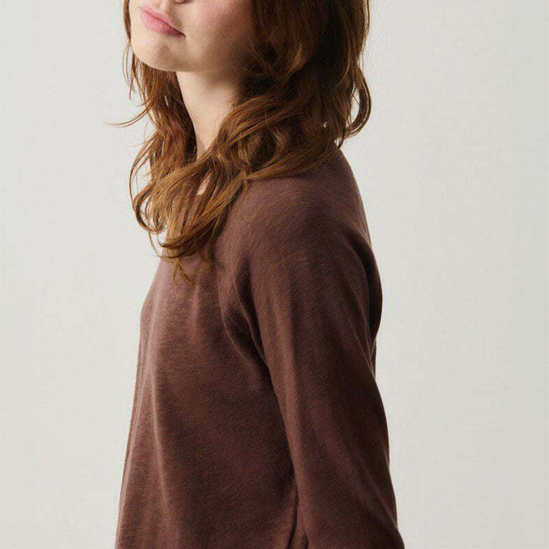 Sonoma L/S Top in Choco Vintage