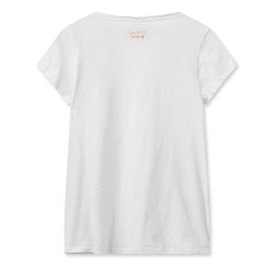 MMTulli V-SS Basic Tee in White