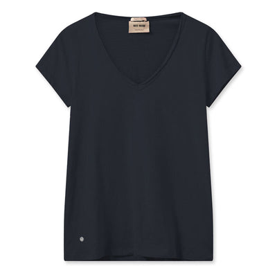 MOS MOSH MMTulli V-SS Basic Tee in Salute Navy