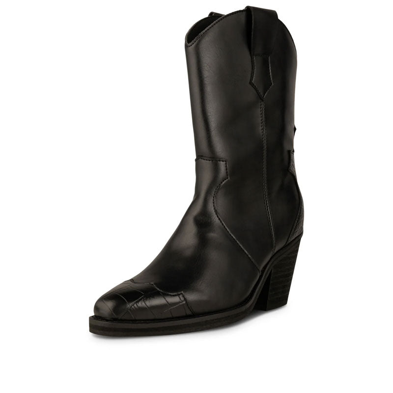 Nancy Western Boots in Black