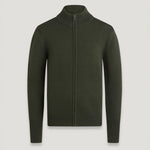 Sternway Zip Cardigan in Tile Green