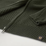 Sternway Zip Cardigan in Tile Green