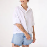 SACRECOEUR Jodie Boxy Shirt in White