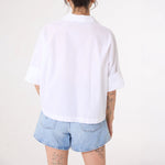 SACRECOEUR Jodie Boxy Shirt in White