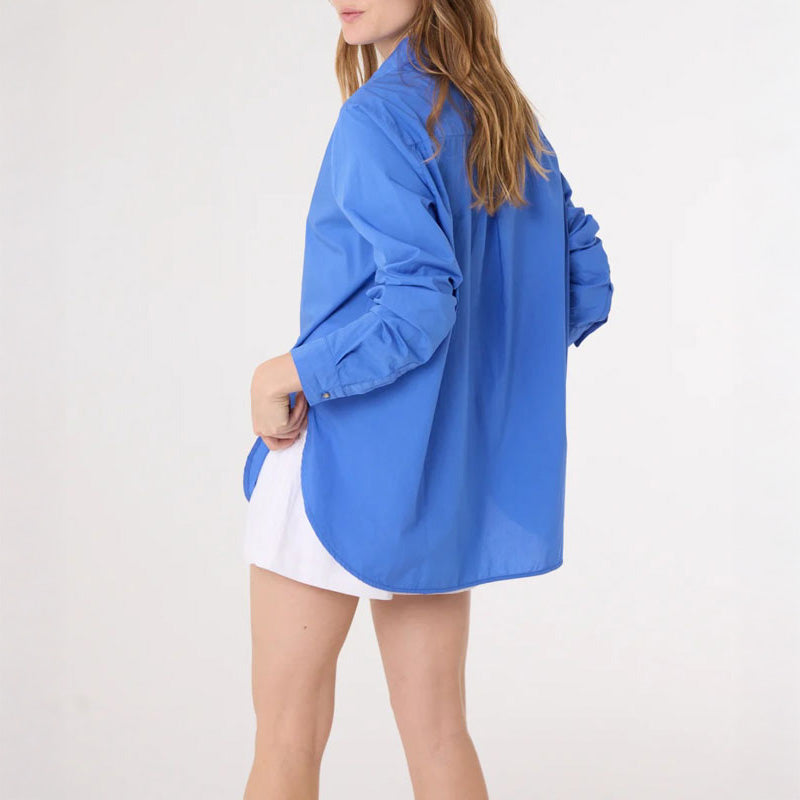 SACRECOEUR Julie Shirt in Bright Blue