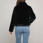 Sallie Faux Fur Jacket in Black