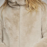 Sallie Faux Fur Jacket in Birch