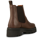 Sanna Leather Chelsea Boots in Brown